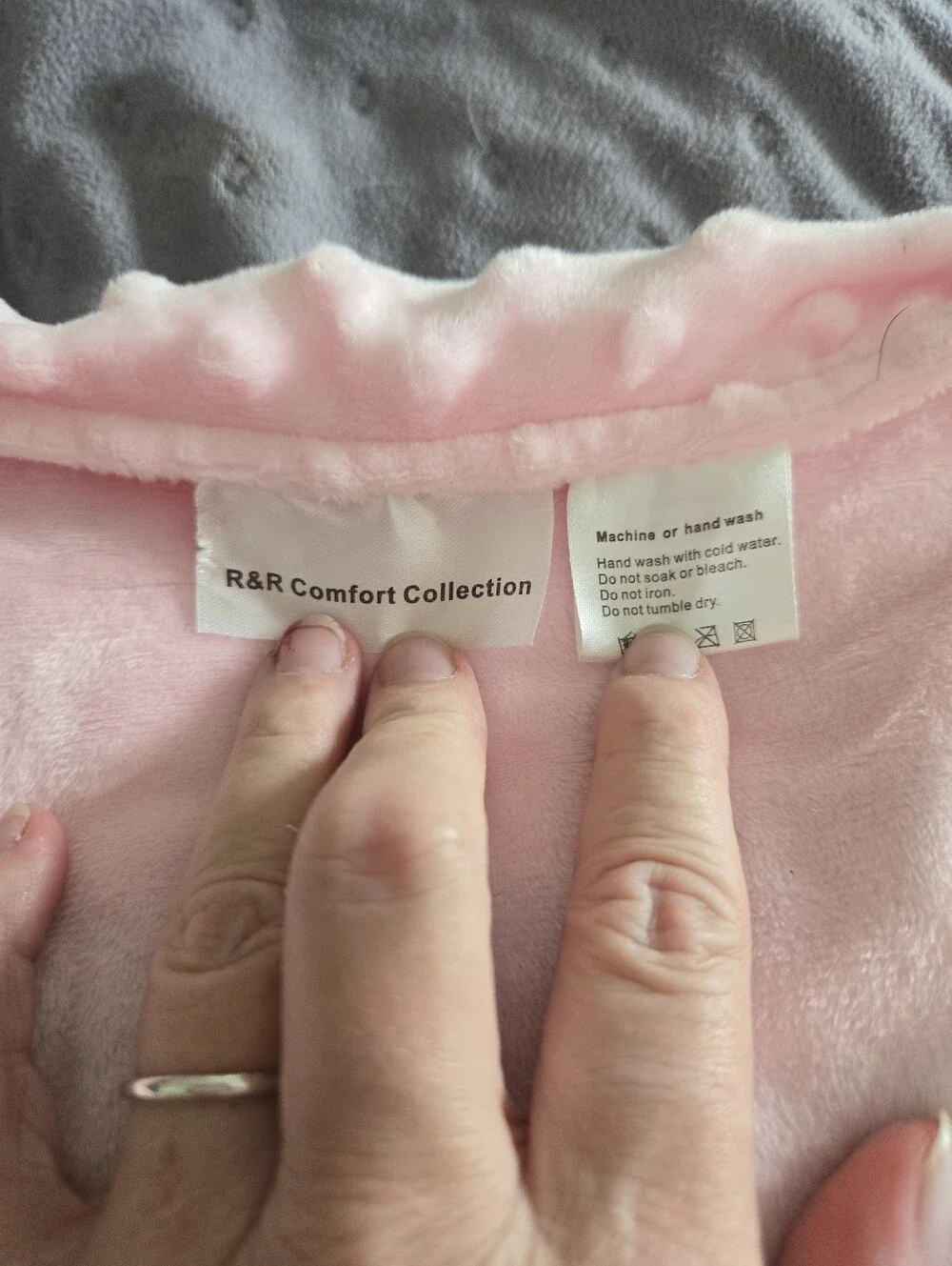 Soft Pink Dimple Minky Weighted Blanket
